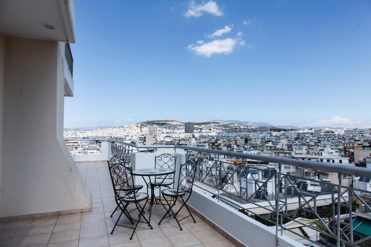 Ferienwohnung Penthouse With Fabulous Views Zografou Athen Exterior foto