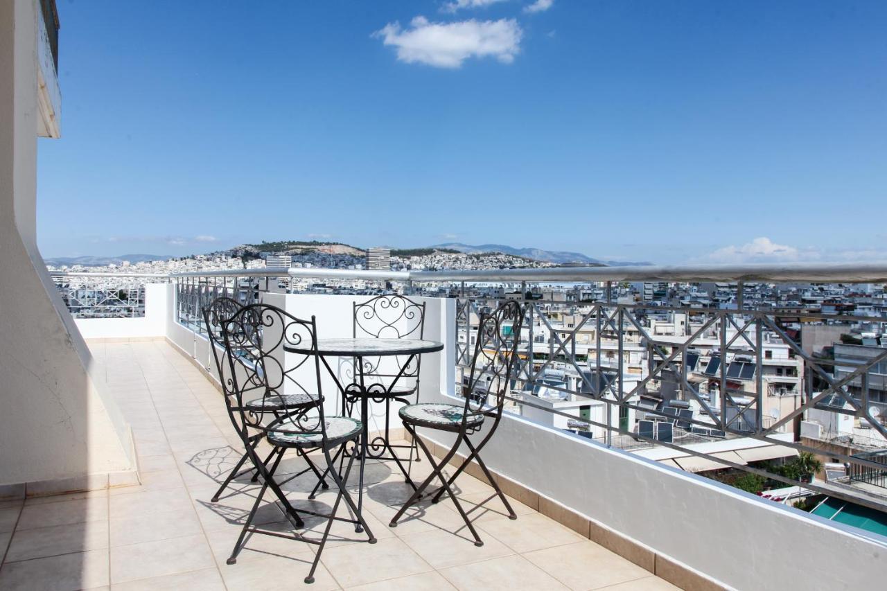 Ferienwohnung Penthouse With Fabulous Views Zografou Athen Exterior foto