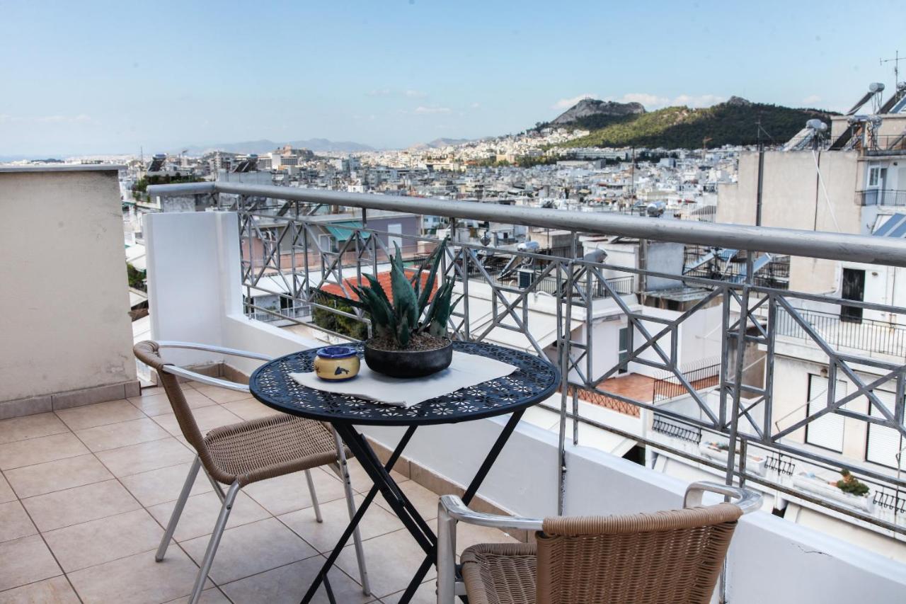 Ferienwohnung Penthouse With Fabulous Views Zografou Athen Exterior foto