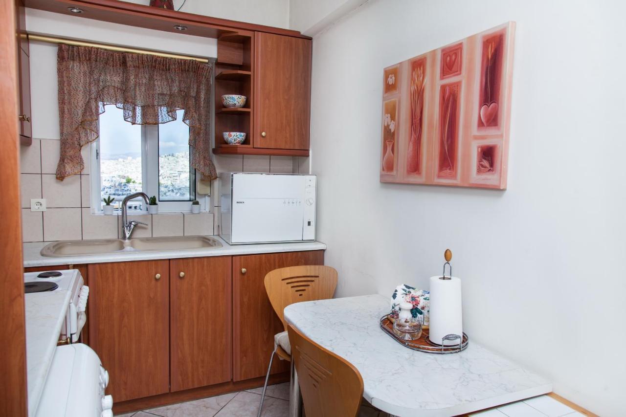 Ferienwohnung Penthouse With Fabulous Views Zografou Athen Exterior foto